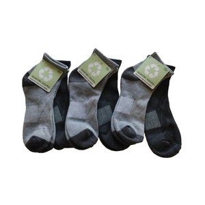 6 Pairs Soft Unisex Quarter Socks One Size Fits Most Made With Recycled Fibers